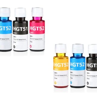 INKWAREHOUSE INK BOTTLE Compatible with HP GT51 / GT52 - Multipack X 2