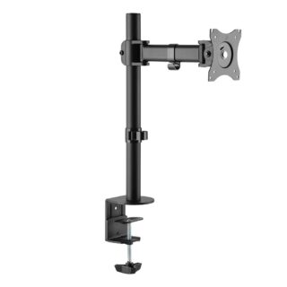 Space TV Adjustable Single Monitor Desktop Mount for 13"-27" Monitors