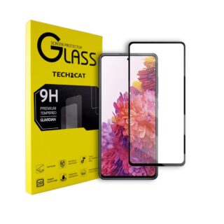 Techcat Samsung S20 FE Screen Protector Full Coverage Tempered Glass