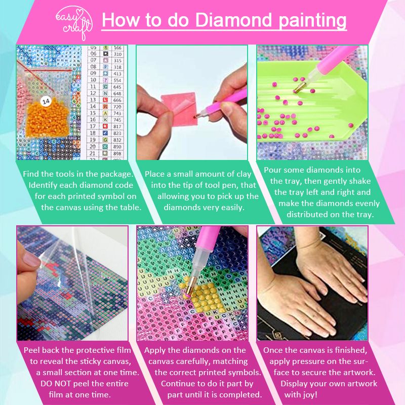 Diamond Painting DIY Kit,Full Drill, 40x30cm- White and Gold Butterflies - Image 5