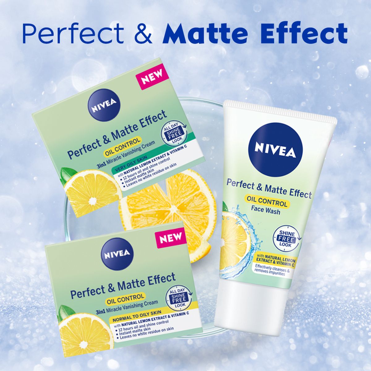 NIVEA Perfect & Matte Effect Oil Control Face Wash, 50ml - Image 5