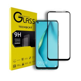 Techcat Huawei P40 Lite Screen Protector Full Coverage Tempered Glass