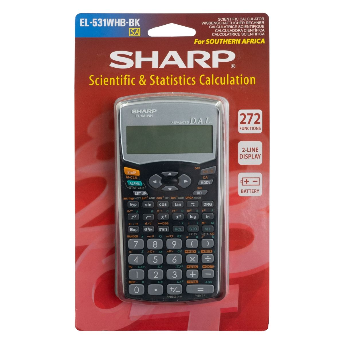 Sharp EL-531WHB Scientific Calculator - 12 Digit - Image 2