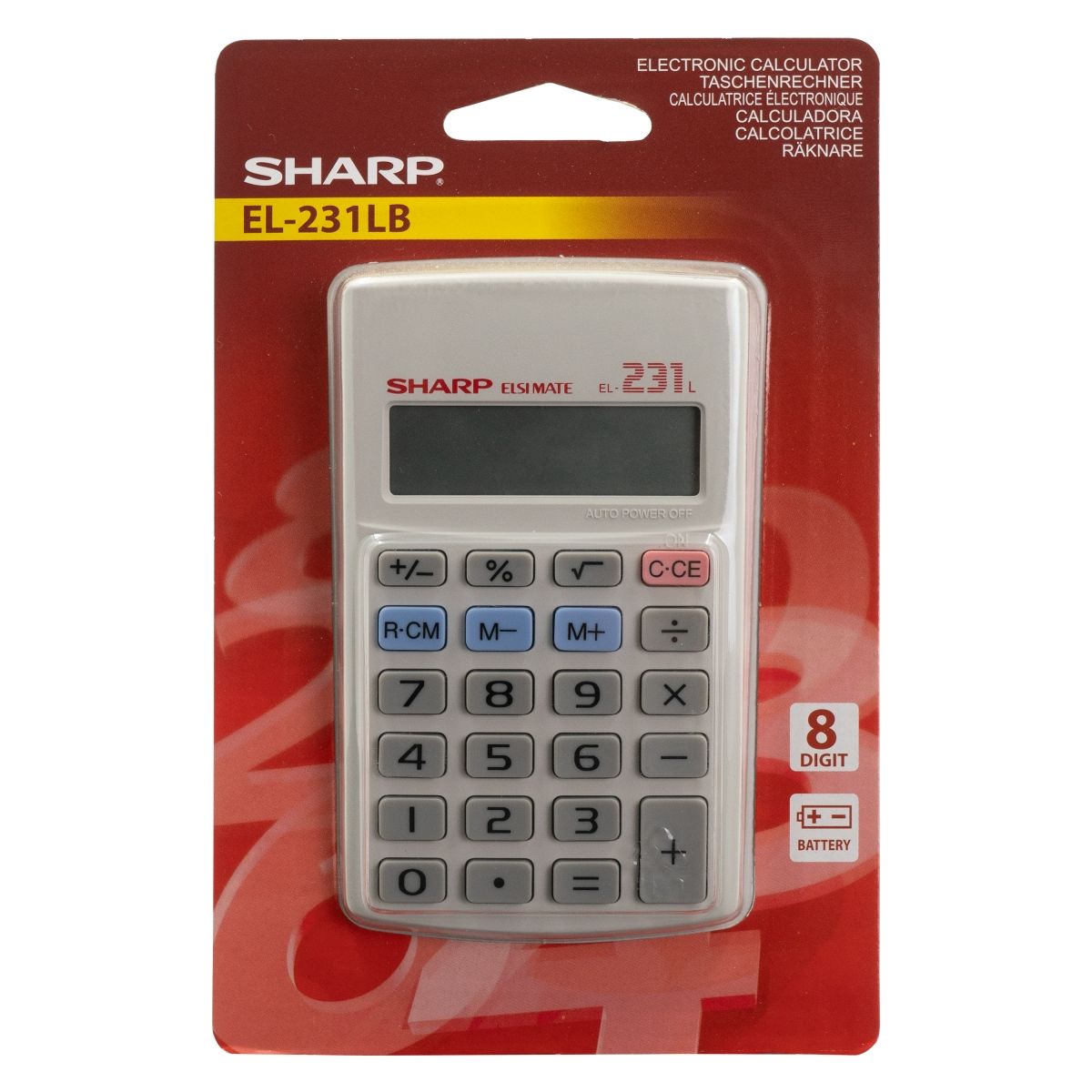 Sharp EL-231LB Pocket Calculator - Image 2