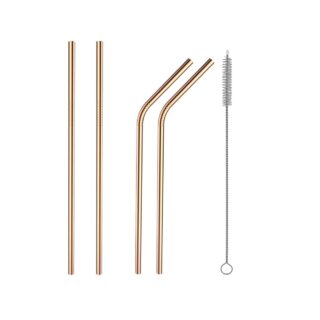 Stainless Steel Straws - 4 Piece