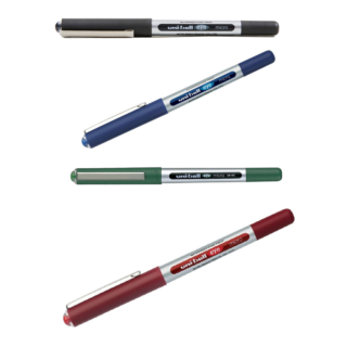 Uni-Ball UB-150 Eye Micro Rollerball Pen 0.5mm - 4 Assorted Colours