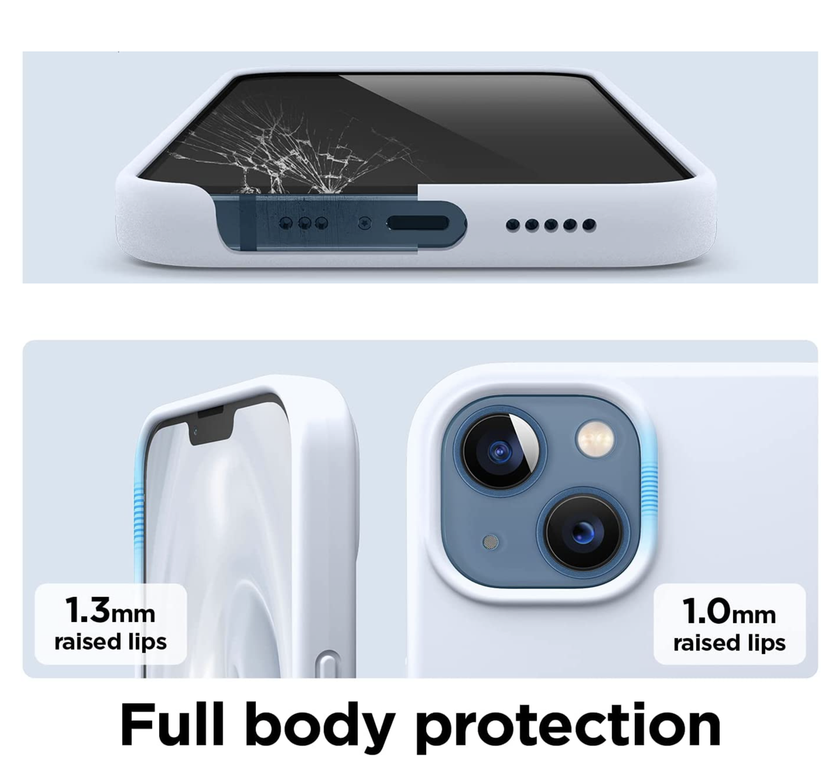 CellTime™ iPhone 13 Shockproof Thickened Design Silicone Case w/ Soft Feel - Image 14
