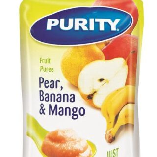 Purity Pear, Banana & Mango Pouches - 12 x 110ml