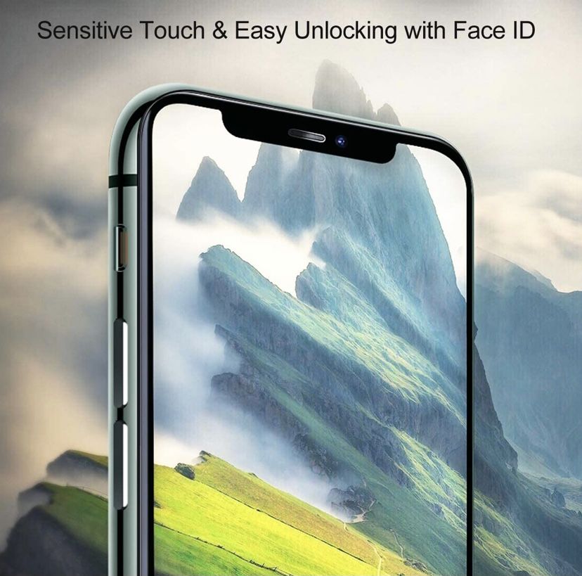 Anti Spy iPhone 11 Black Privacy Tempered Glass Screen Protector - Image 3