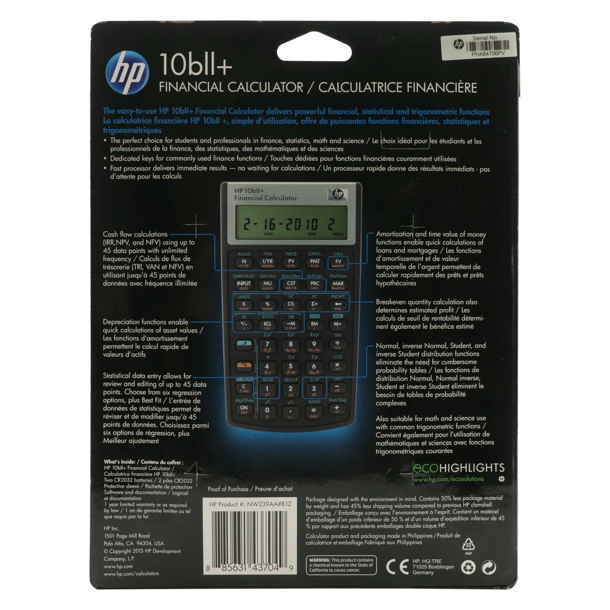 HP 10Bii+ Financial Calculator - Image 4