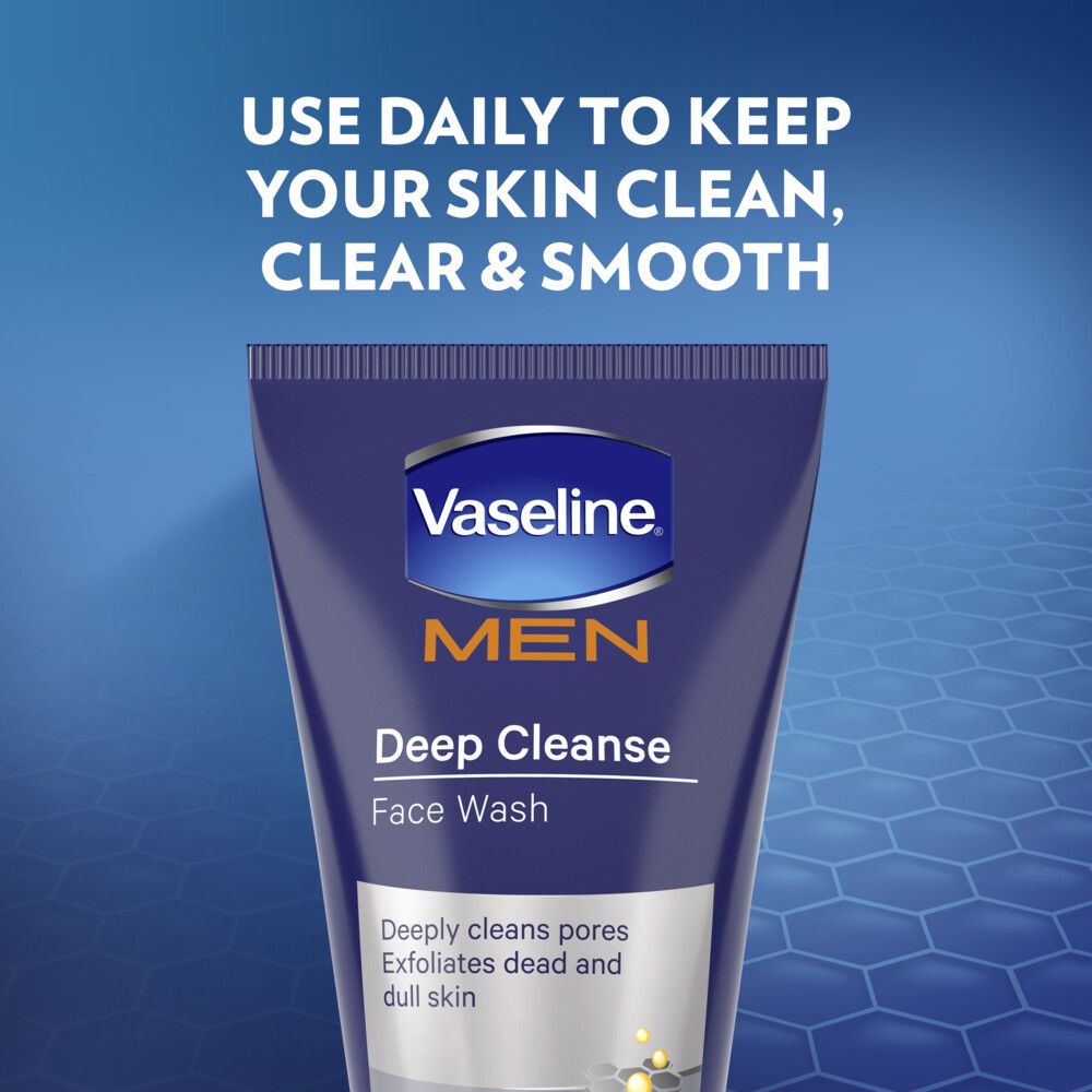 Vaseline Men Deep Cleanse Exfoliating Face Wash 100ml - Image 2