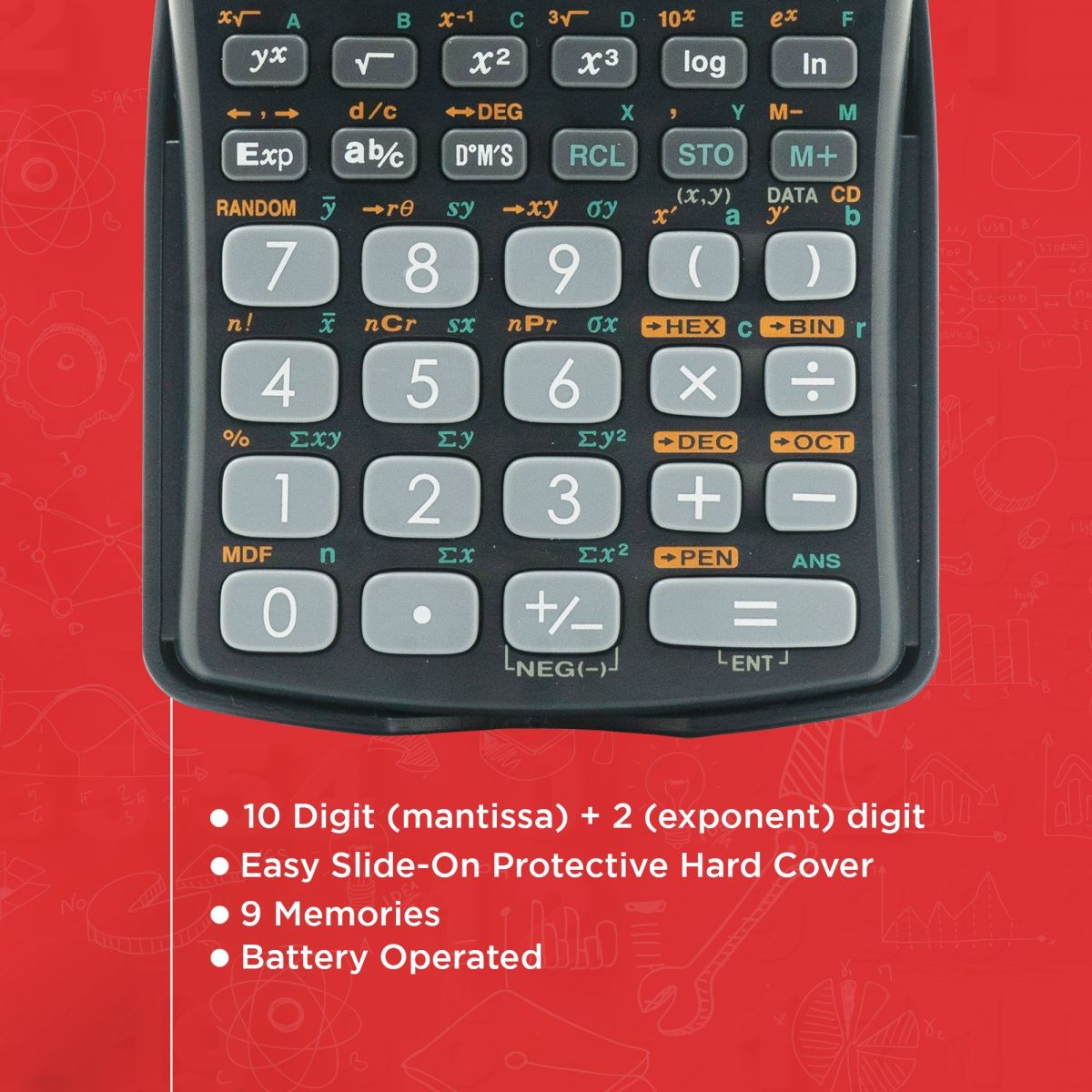 Sharp EL-531WHB Scientific Calculator - 12 Digit - Image 4
