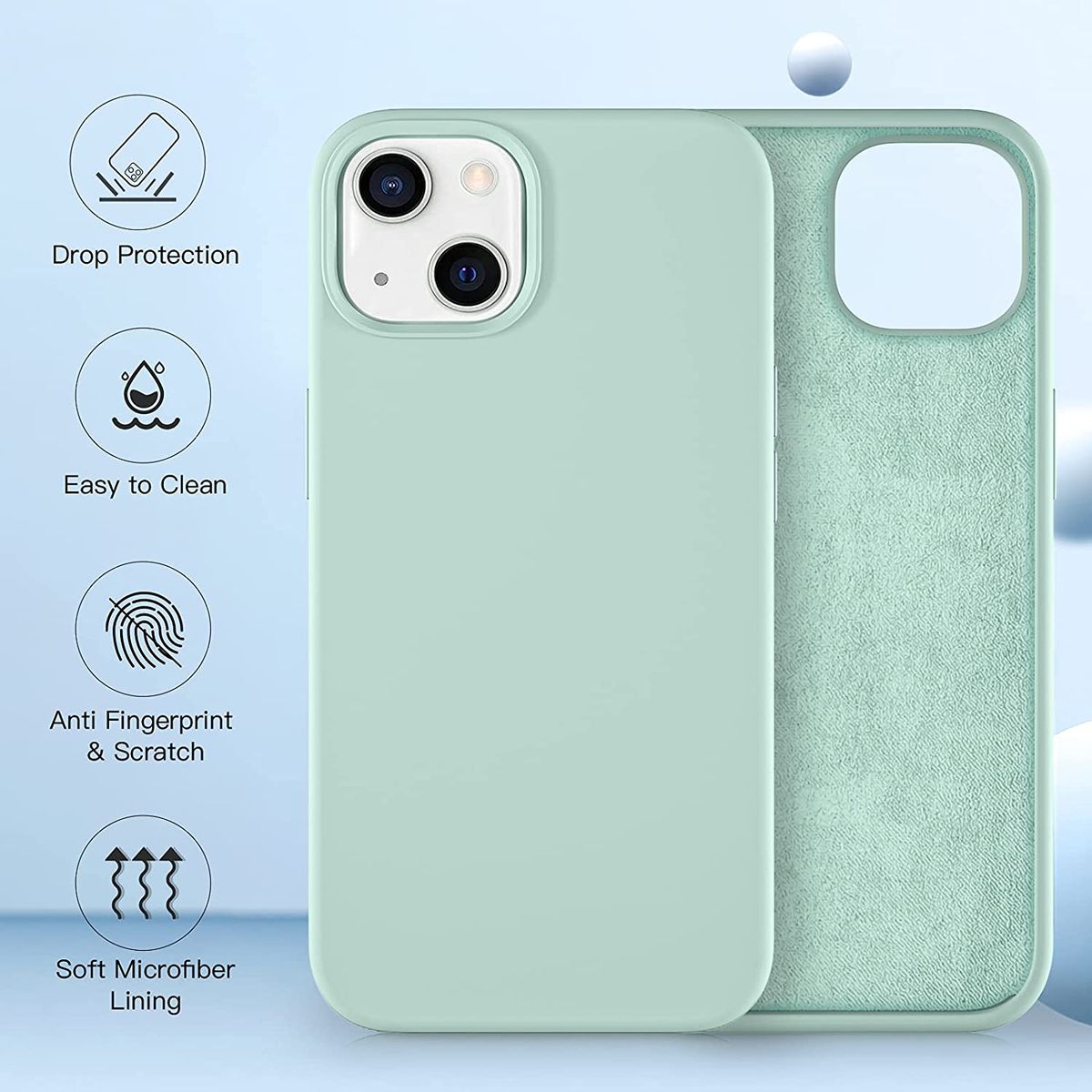 CellTime™ iPhone 13 Shockproof Thickened Design Silicone Case w/ Soft Feel - Image 63