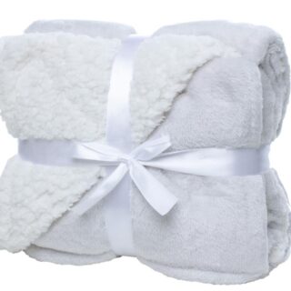 George & Mason Baby - Sherpa Throw Blanket - Grey