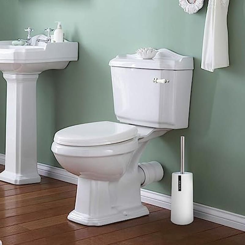 Toilet Brush And Holder Set White - Image 4