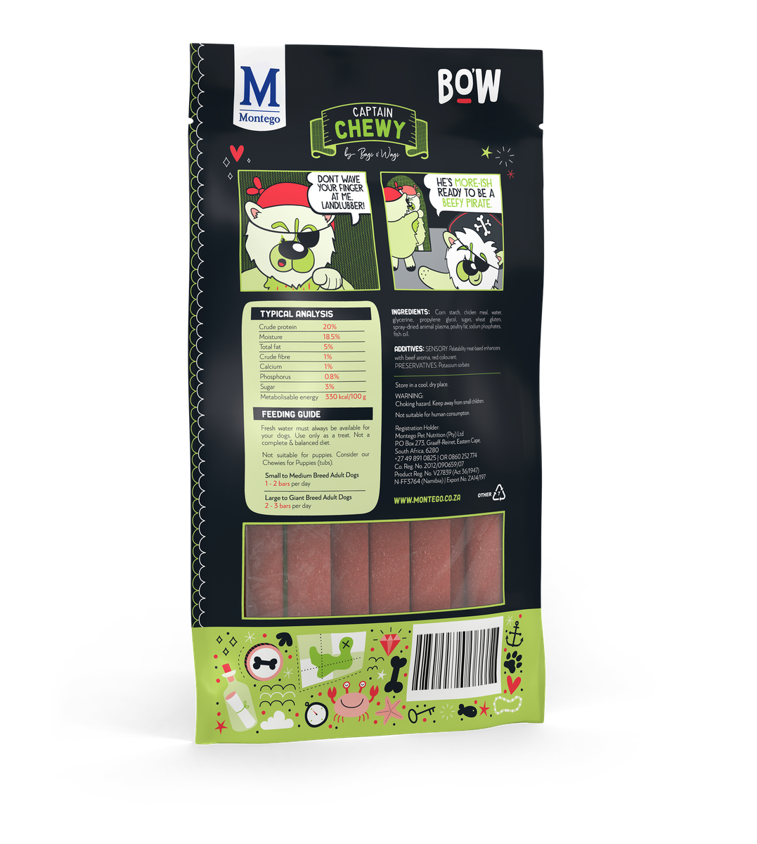 Montego Bags O' Wags Beefy Chewies Dog Treats - Image 2