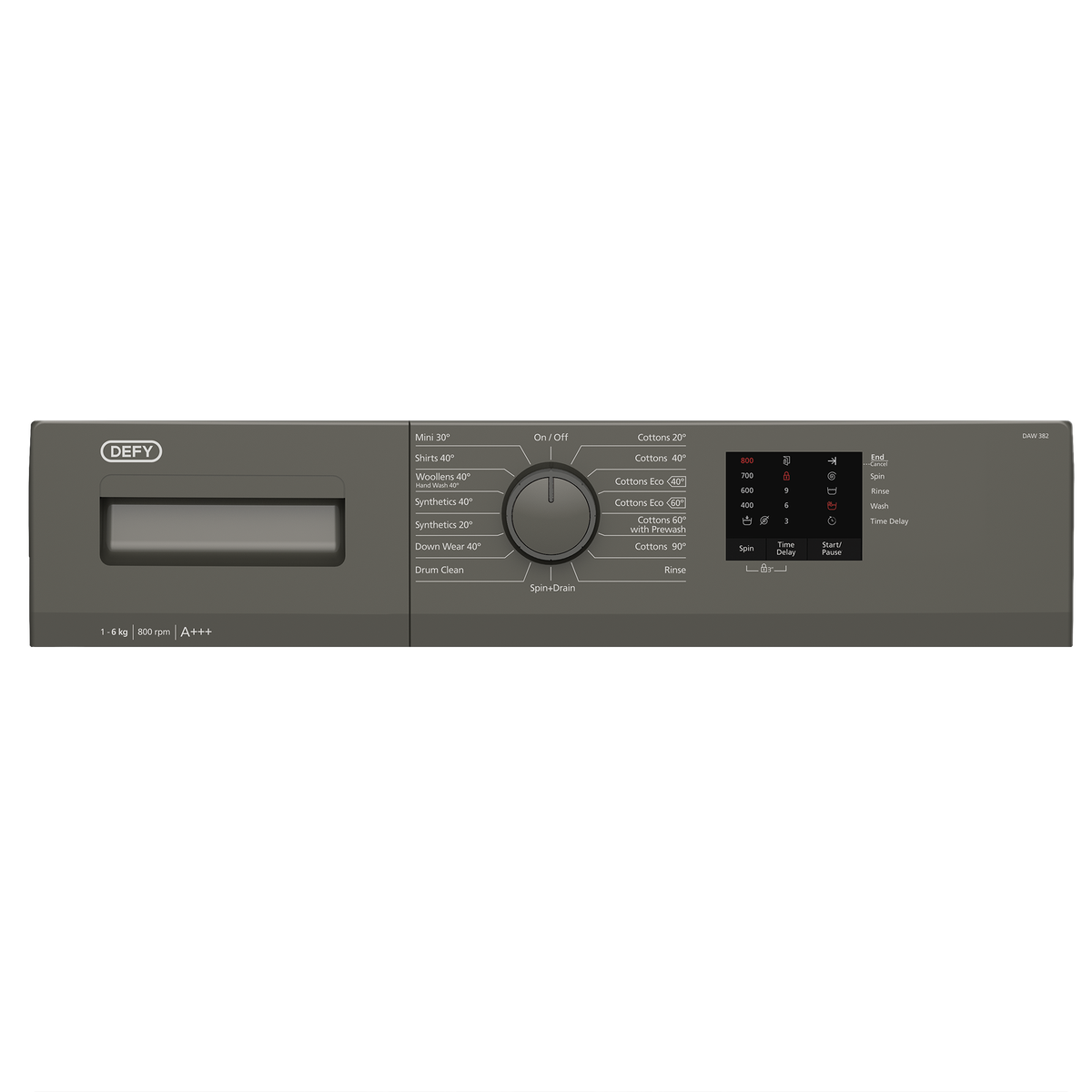 Defy 6Kg Front Loader Washing Machine DAW 382 - Manhattan Grey - Image 5